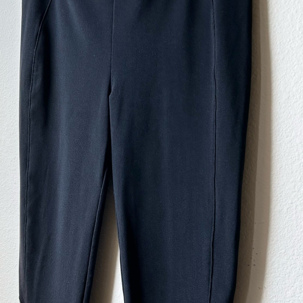 Spanx Micro Rib Knit Control Top Skimmer Leggings in Black Pants Women's Size XL - Picture 4 of 14